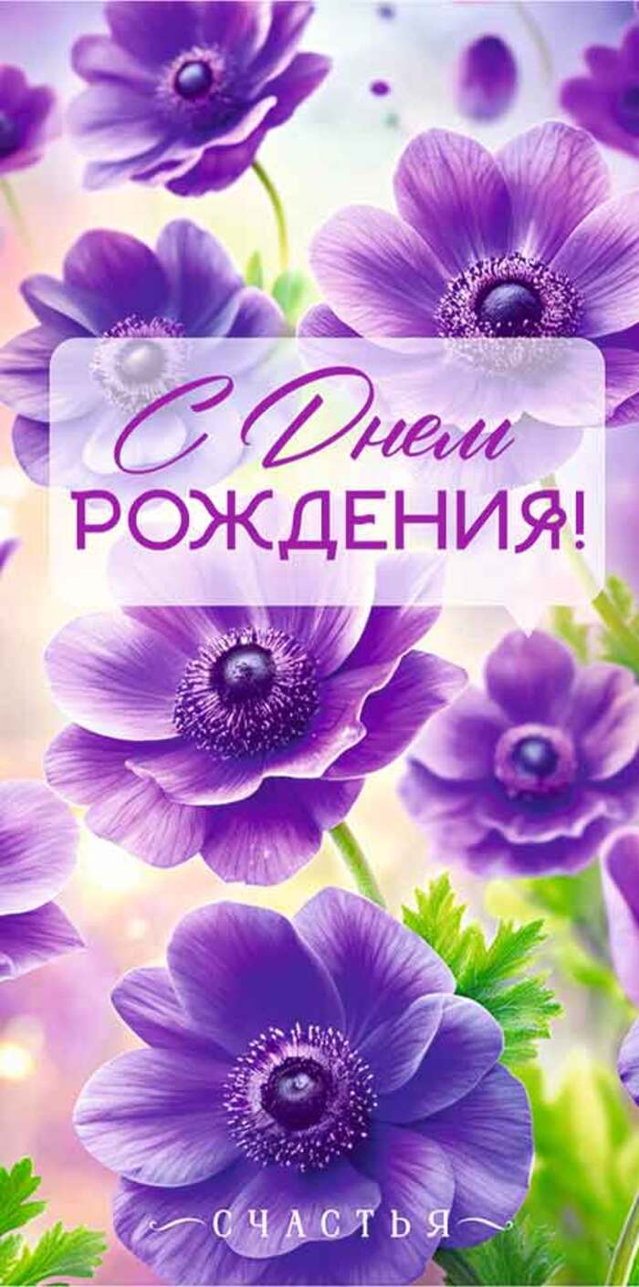 

9.0000600 Конверт для денег Евро С Днем Рождения! (жен) С текстом Блестки